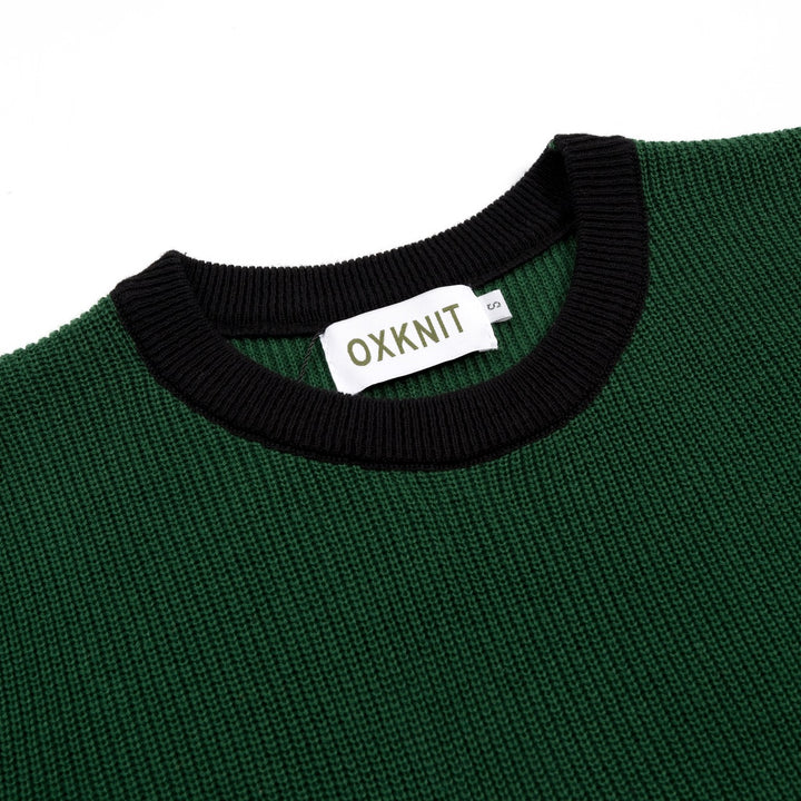 Women's Green Fun Dachshund Embroidered Knit T-Shirt