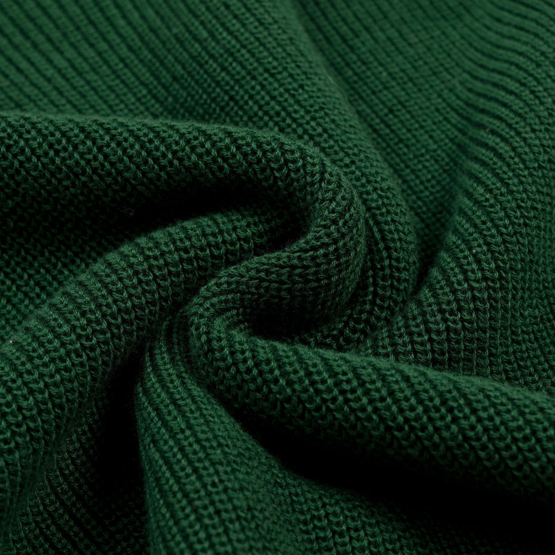 Women's Green Fun Dachshund Embroidered Knit T-Shirt