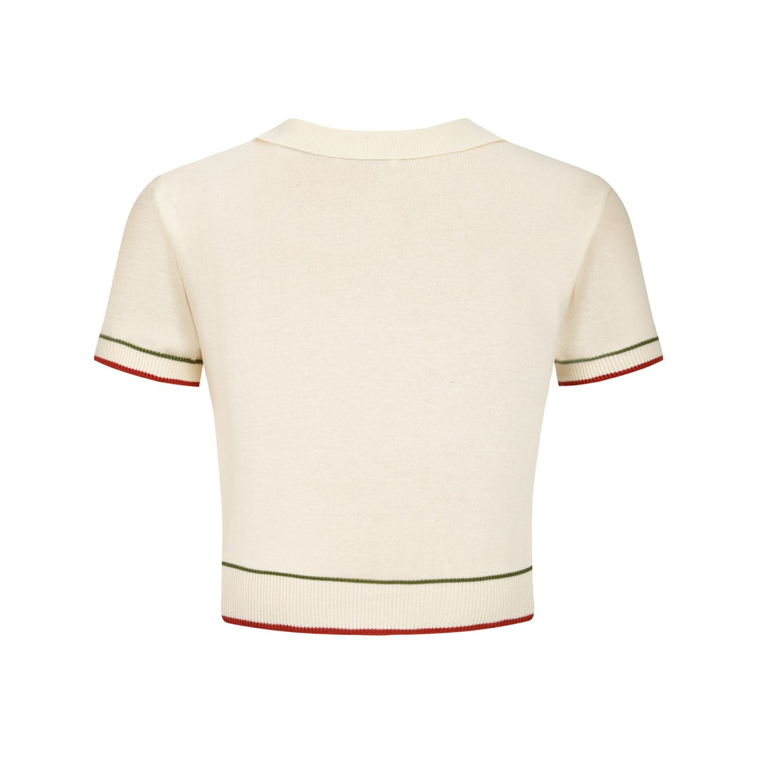 Conjunto de vestido a rayas color albaricoque de los años 70 estilo vacaciones italianas para mujer