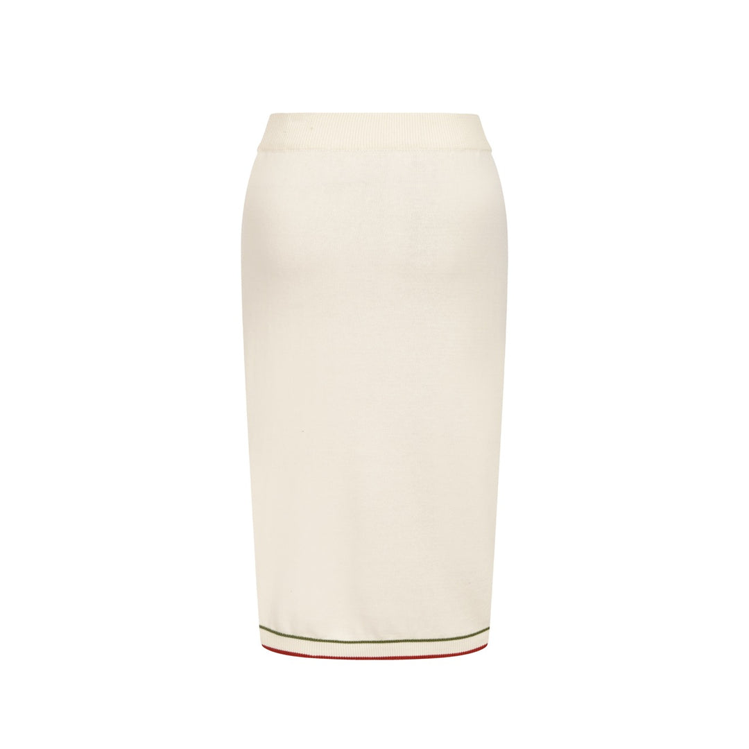 Conjunto de vestido a rayas color albaricoque de los años 70 estilo vacaciones italianas para mujer