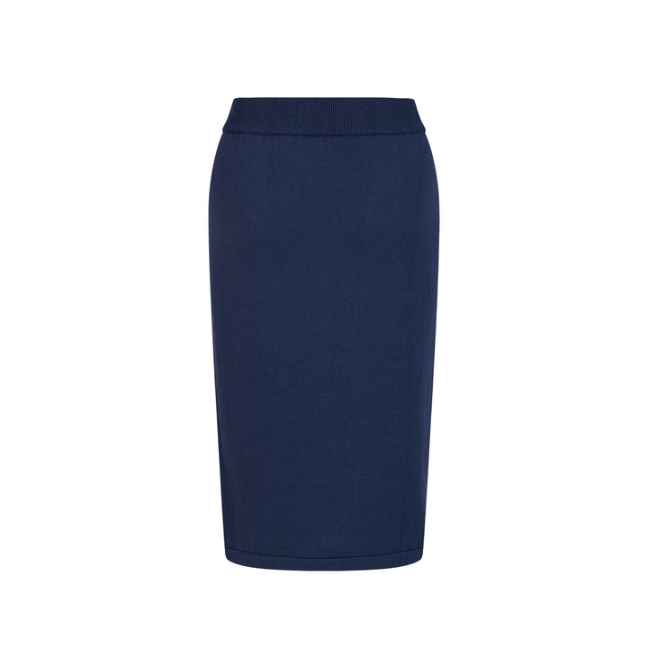 Women's Blue 70s Striped Collegiate Knit Vest Set Dress