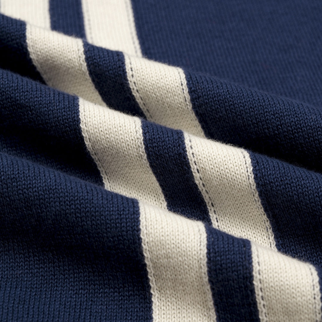 Women's Blue 70s Striped Collegiate Knit Vest Set Dress