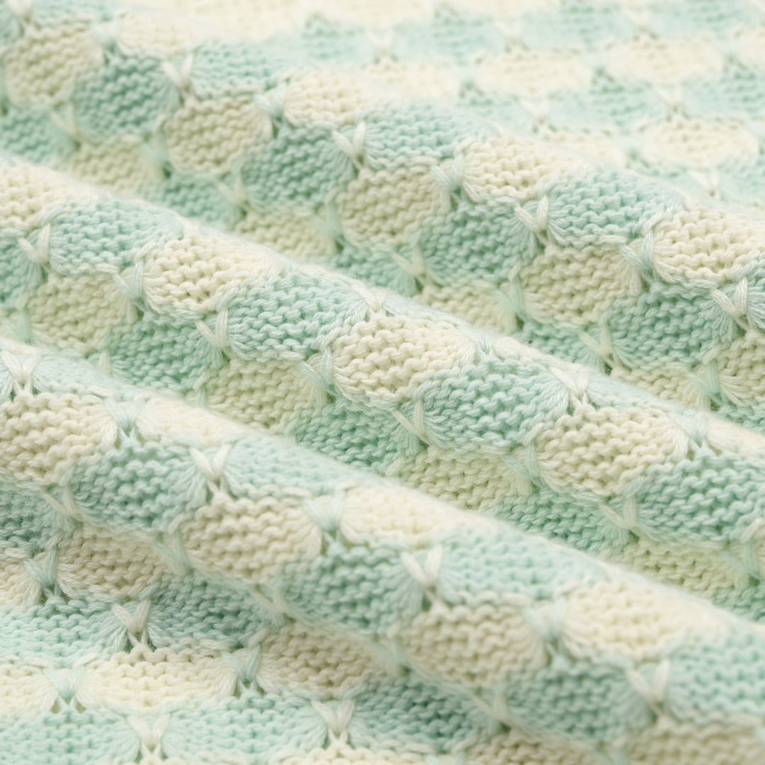 Polo Retro de Malha Verde Menta para Homem