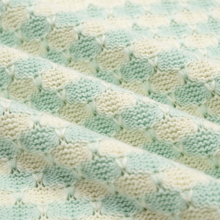 Polo Retro de Malha Verde Menta para Homem