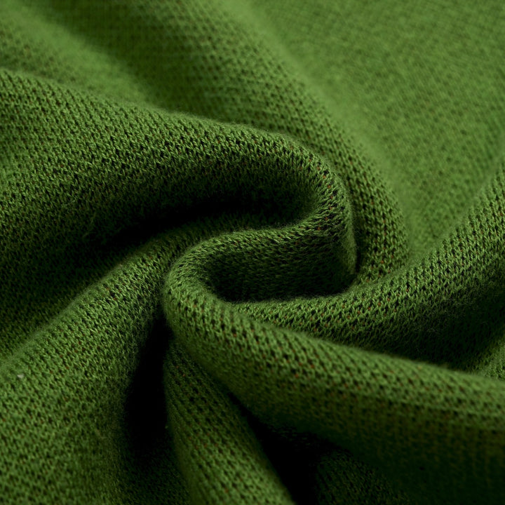Cardigan en maille à manches courtes, style resort, vert avec papillon pour femme, à nouer devant