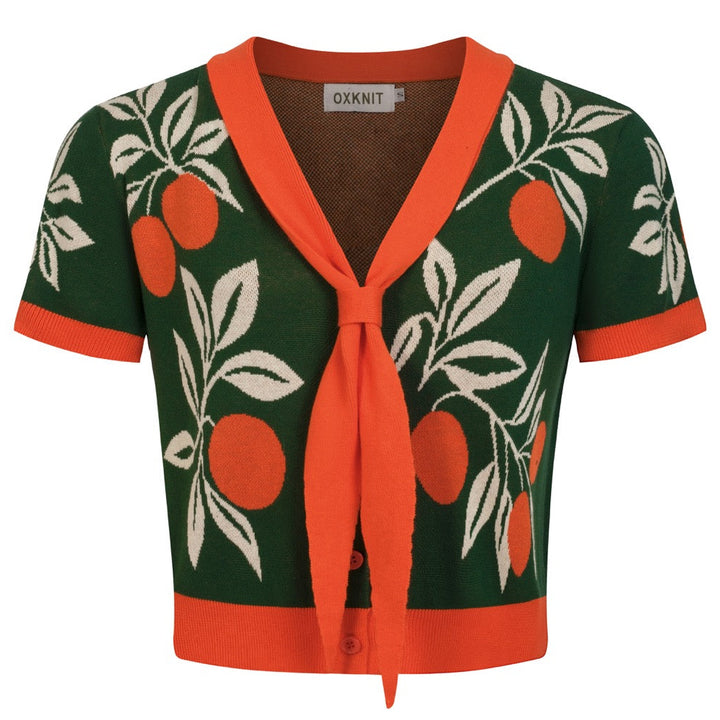 Women's Green Classic Plant-Based Knit T-Shirt - Cropped Length