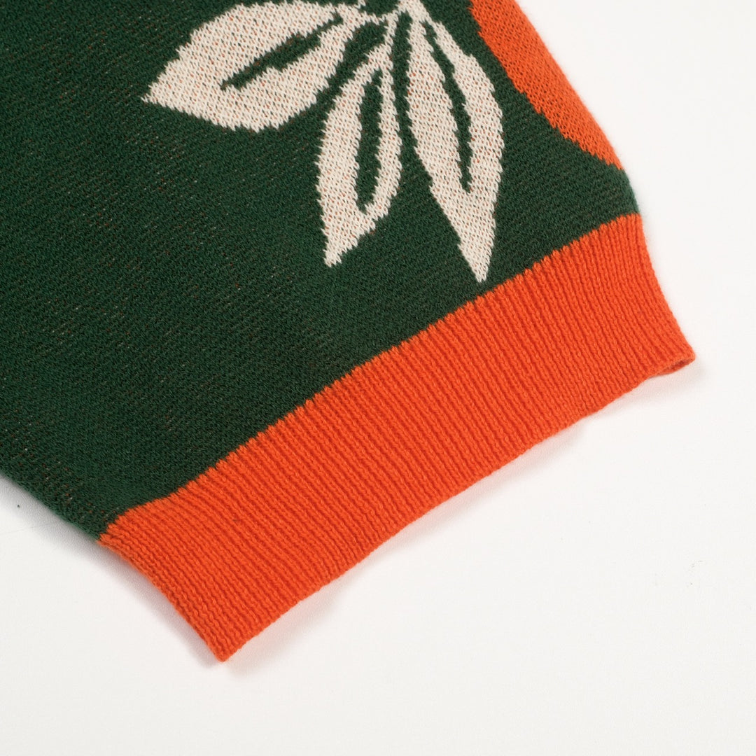 Women's Green Classic Plant-Based Knit T-Shirt - Cropped Length
