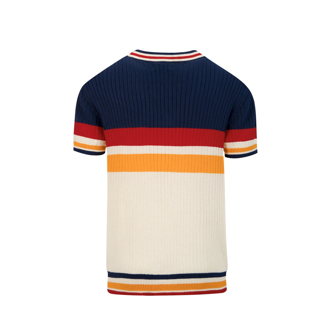 Herre Retro Stripet Klassisk Jacquard Strikket Cardigan
