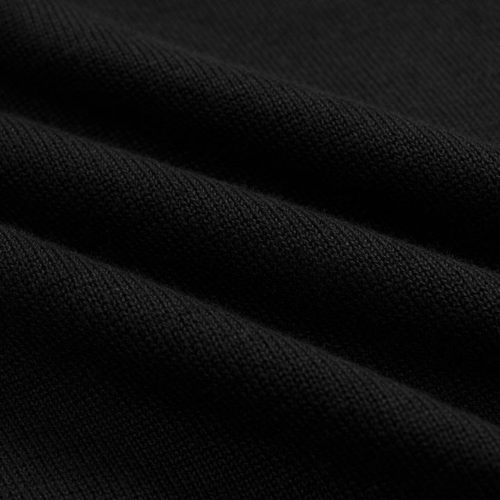 Herren Retro Schwarzer Klassischer Tiger Bestickter Strickpullover