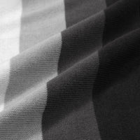 Men's 60s Monochrome Stripe Knit Shirt – Black, White & Grey Button-Up Polo