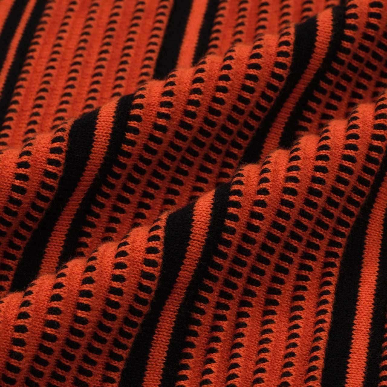 OXKNIT Men Vintage Clothing 1960s Mod Style Casual Black & Orange Knit Retro Polo