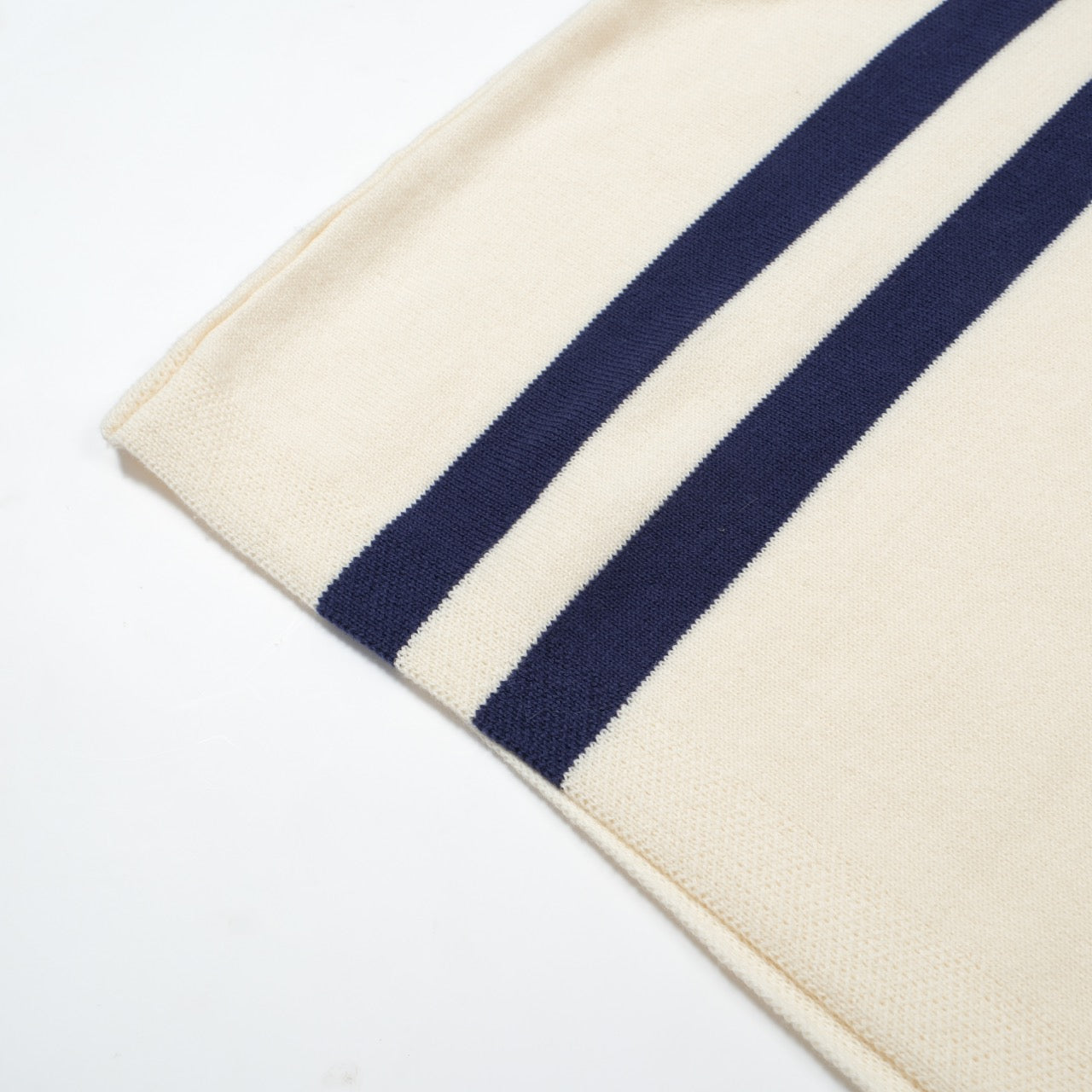 OXKNIT Men Vintage Clothing 1960s Mod Style Casual Blue Racing Stripe Knit Retro Tshirts