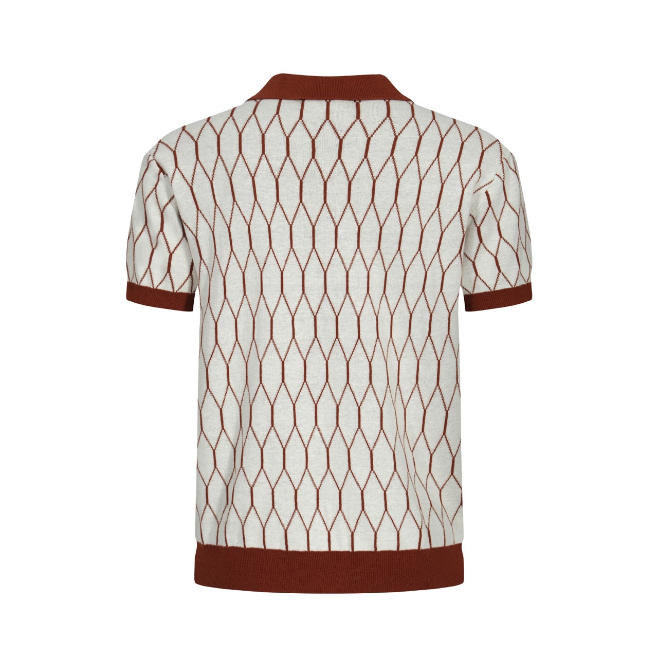 OXKNIT Men Vintage Clothing 1960s Mod Style Casual Brown Knitted Retro Wear