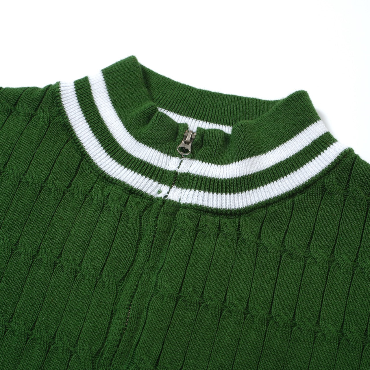 OXKNIT Men Vintage Clothing 1960s Mod Style Casual Dark Green Knitted Wear Retro TShirt