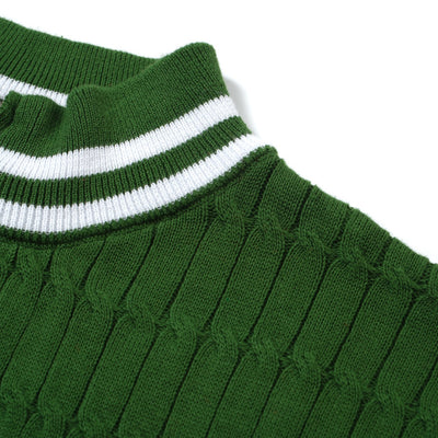 OXKNIT Men Vintage Clothing 1960s Mod Style Casual Dark Green Knitted Wear Retro TShirt