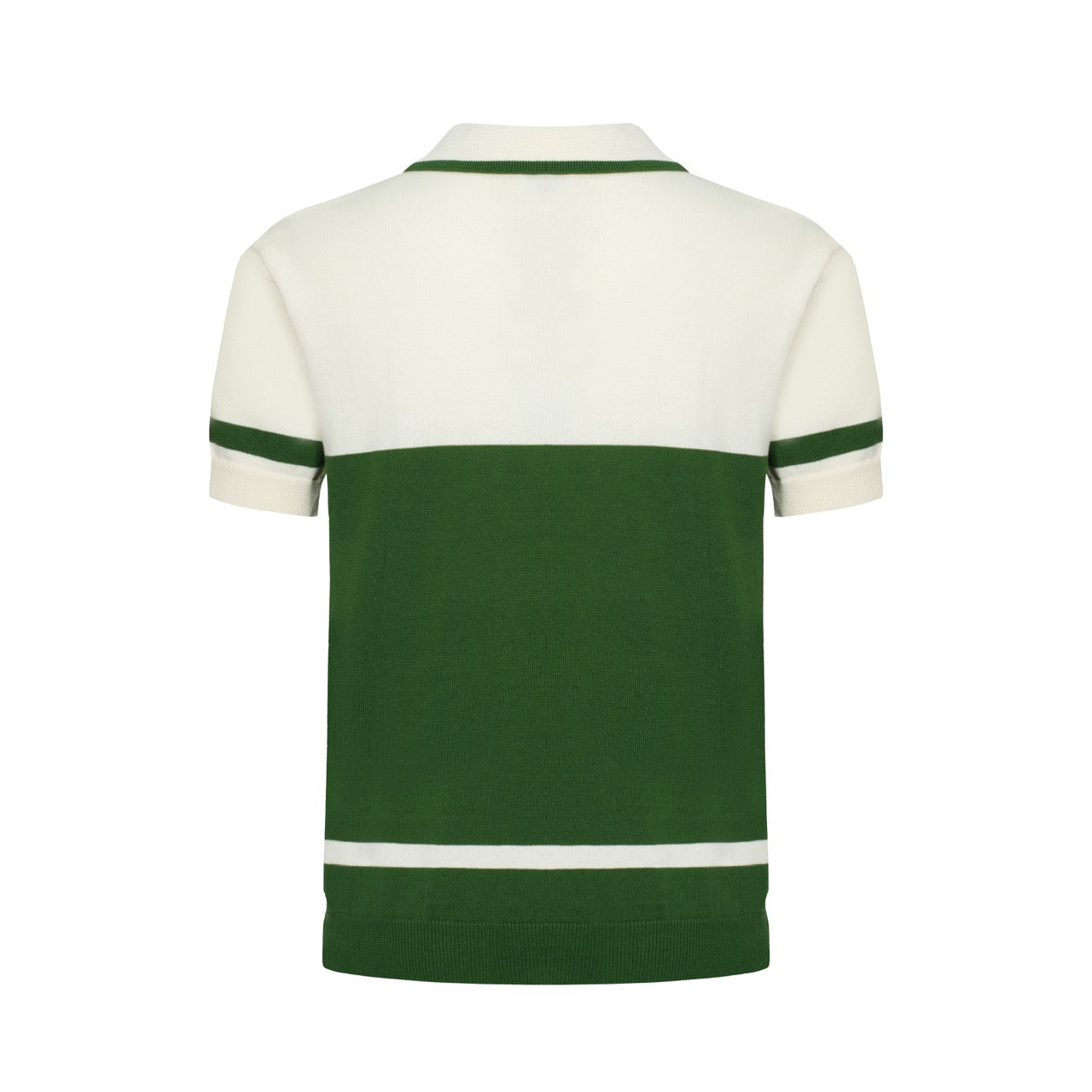 OXKNIT Men Vintage Clothing 1960s Mod Style Casual Dark Green Line Knitted Retro Wear