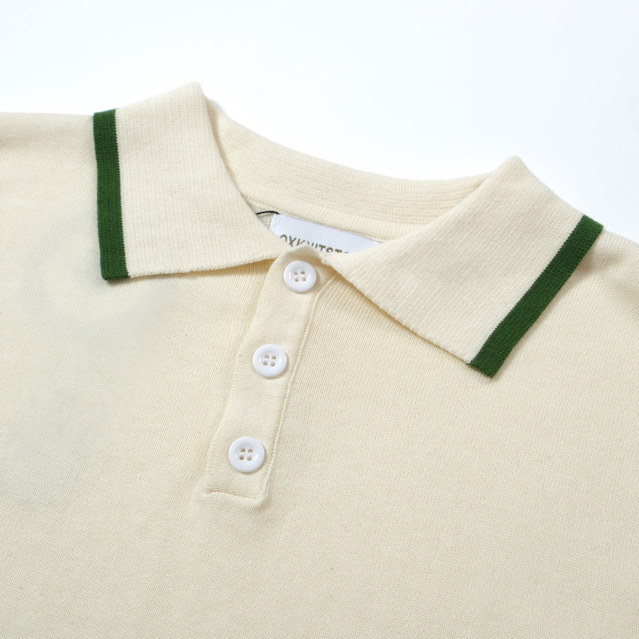 OXKNIT Men Vintage Clothing 1960s Mod Style Casual Dark Green Line Knitted Retro Wear