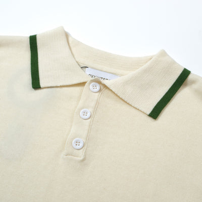 OXKNIT Men Vintage Clothing 1960s Mod Style Casual Dark Green Line Knitted Retro Wear