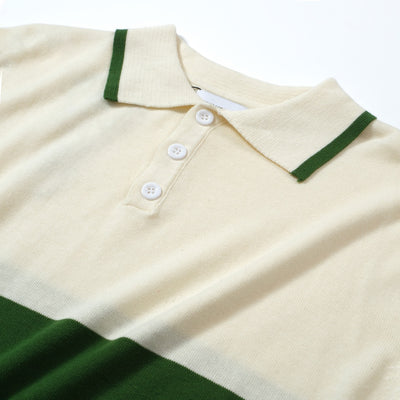 OXKNIT Men Vintage Clothing 1960s Mod Style Casual Dark Green Line Knitted Retro Wear