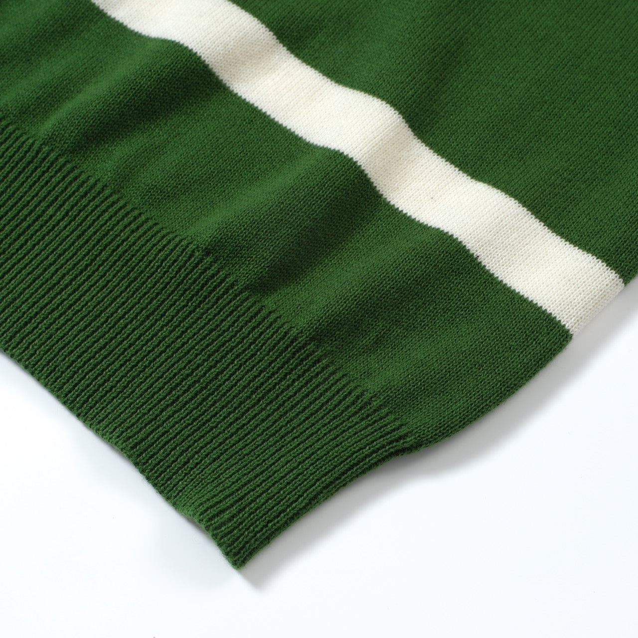 OXKNIT Men Vintage Clothing 1960s Mod Style Casual Dark Green Line Knitted Retro Wear