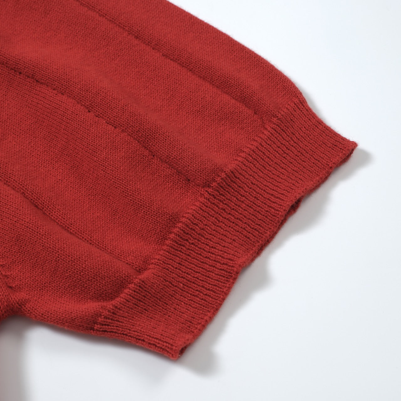 OXKNIT Men Vintage Clothing 1960s Mod Style Casual Dark Red Knit Retro Polo