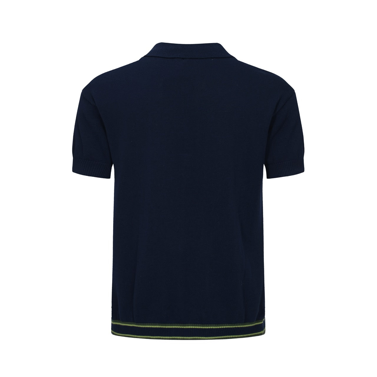 Men's 60s Stripe Knit Polo | Mod Gradient Vertical Panel Shirt – OXKnit
