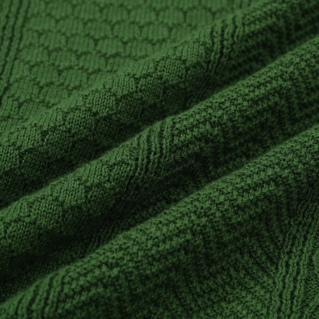 OXKNIT Men Vintage Clothing 1960s Mod Style Casual Green Knit Retro Polo