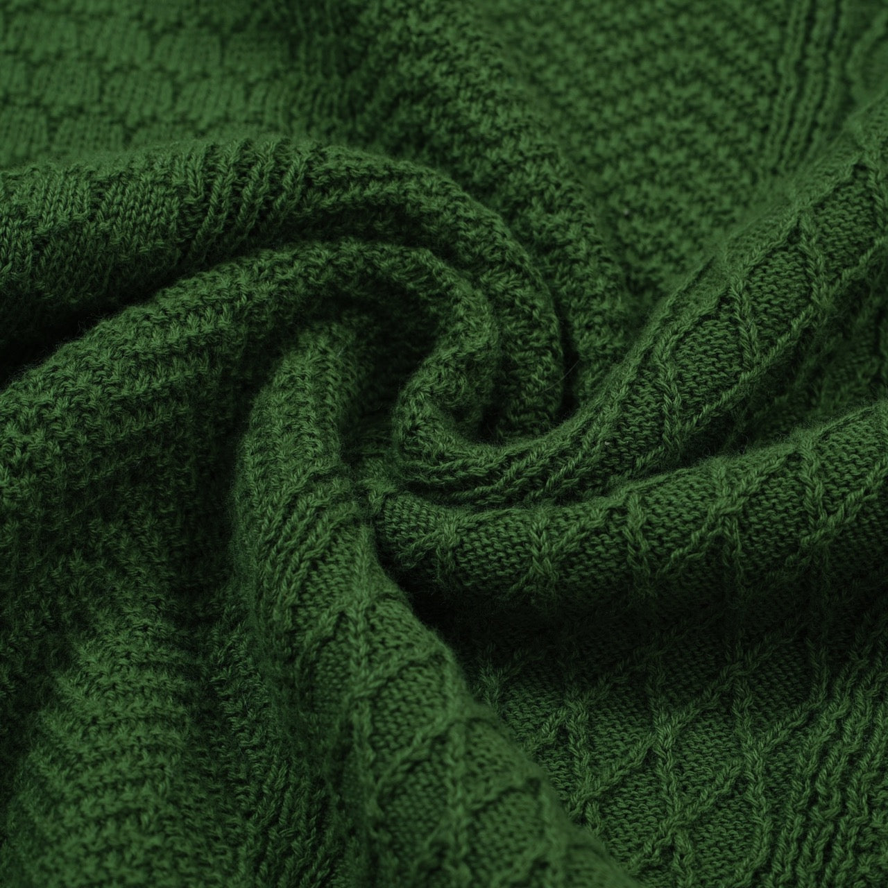 OXKNIT Men Vintage Clothing 1960s Mod Style Casual Green Knit Retro Polo