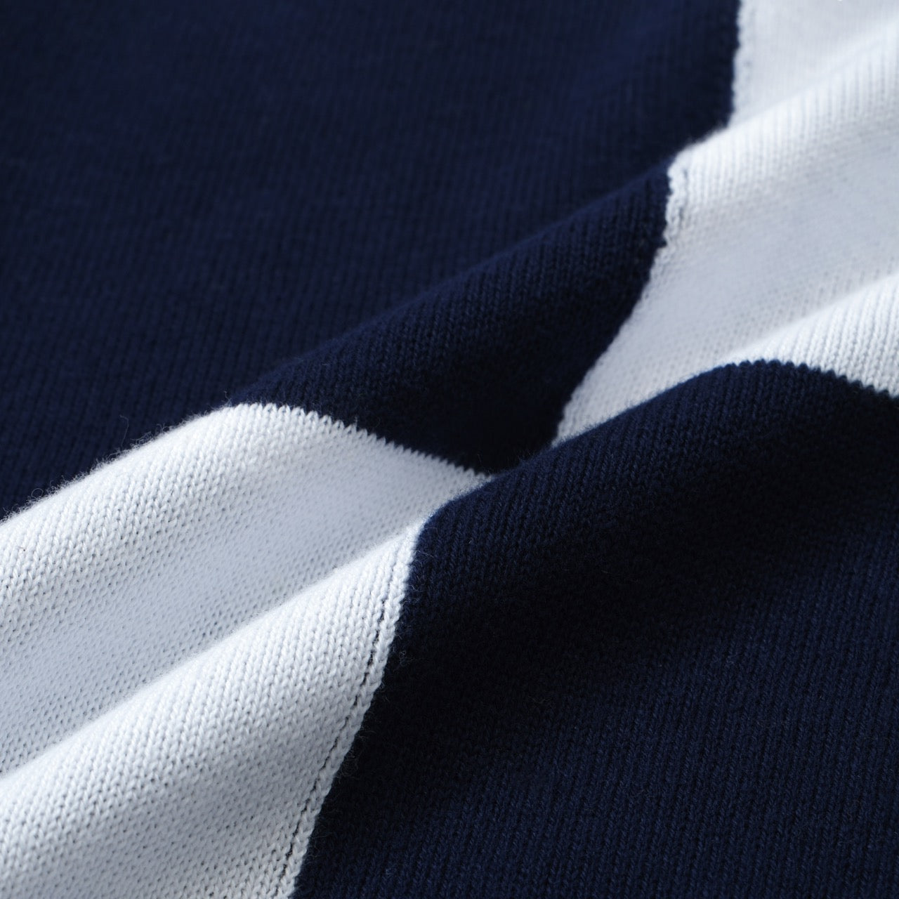 OXKNIT Men Vintage Clothing 1960s Mod Style Casual Navy Checkerboard Knitted Retro Polo Shirt