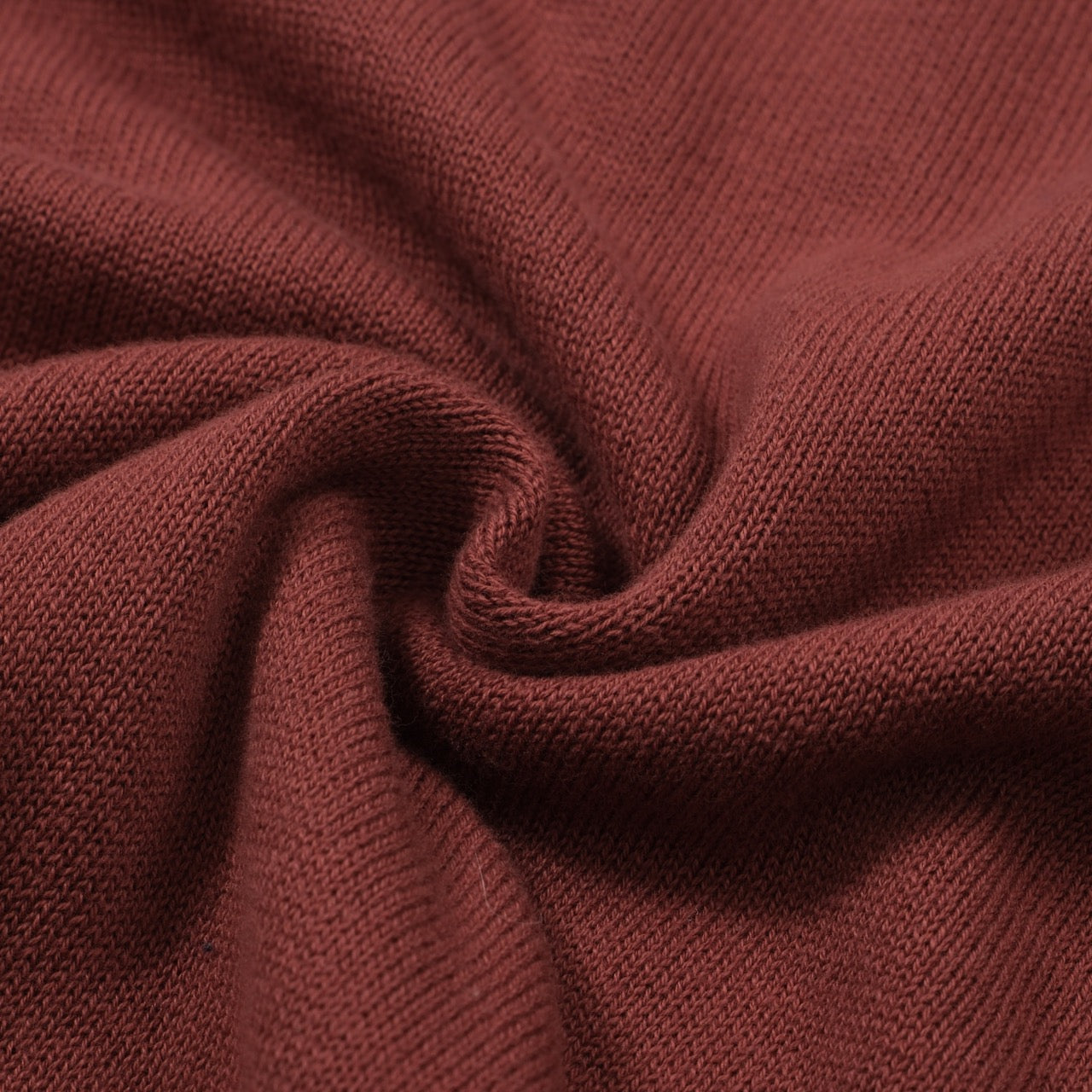 OXKNIT Men Vintage Clothing 1960s Mod Style Casual Red Brown Knitted Retro Polo Single Pocket