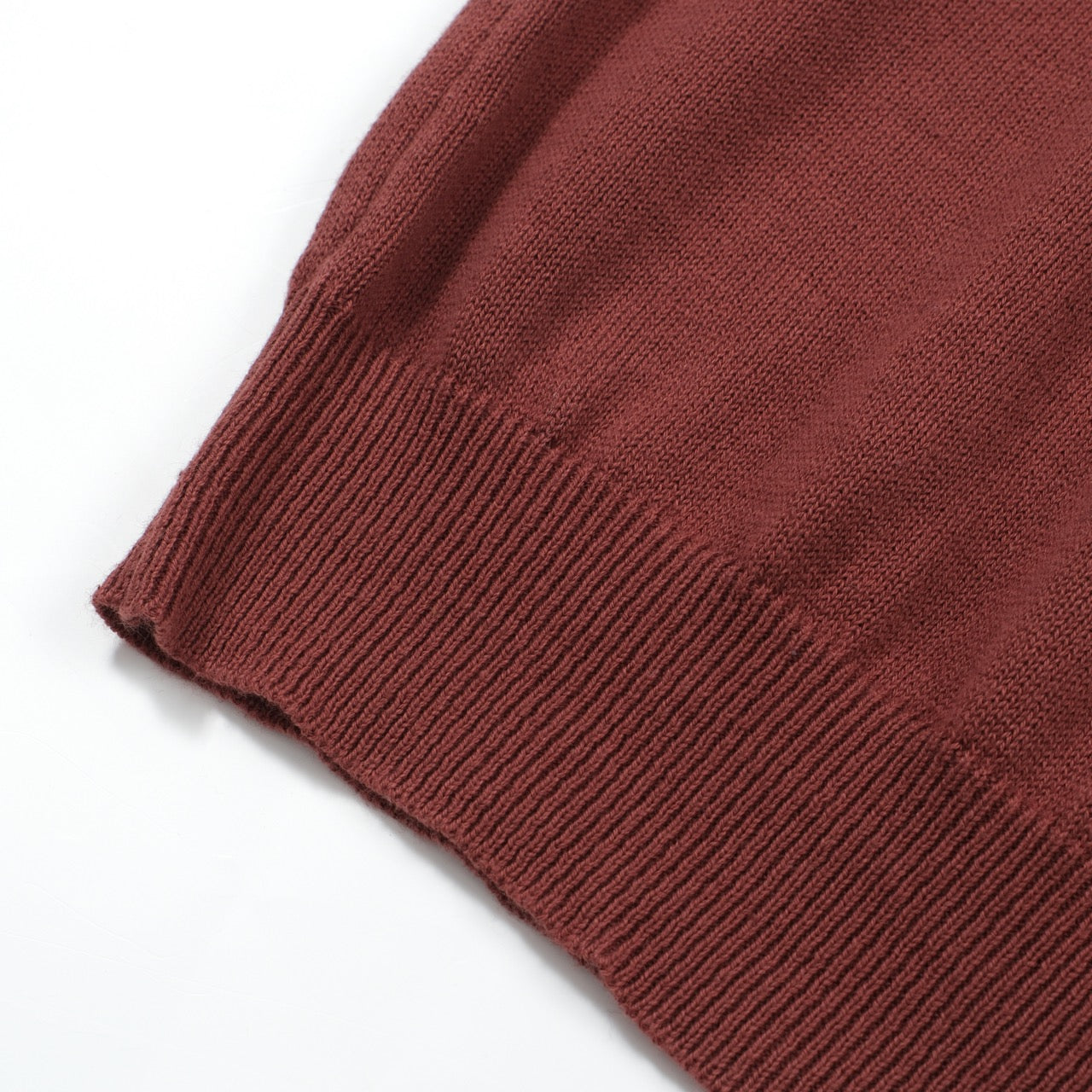 OXKNIT Men Vintage Clothing 1960s Mod Style Casual Red Brown Knitted Retro Polo Single Pocket