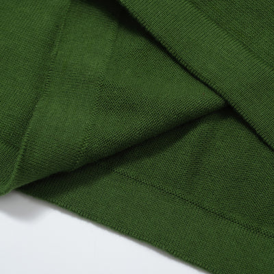 OXKNIT Men Vintage Clothing 1960s Mod Style Casual Short Sleeve Green Knitwear Retro Tshirt