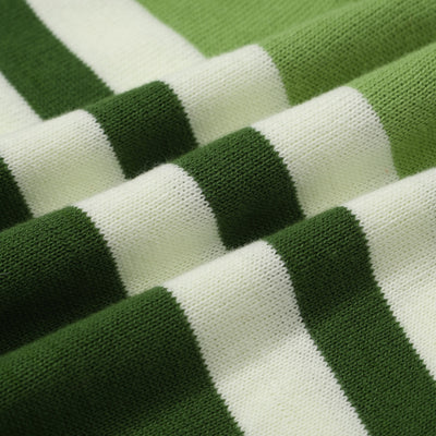 OXKNIT Men Vintage Clothing 1960s Mod Style Casual Short Sleeve Green Knitwear Retro Tshirt