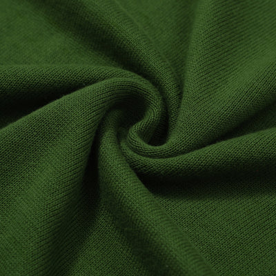 OXKNIT Men Vintage Clothing 1960s Mod Style Casual Short Sleeve Green Knitwear Retro Tshirt