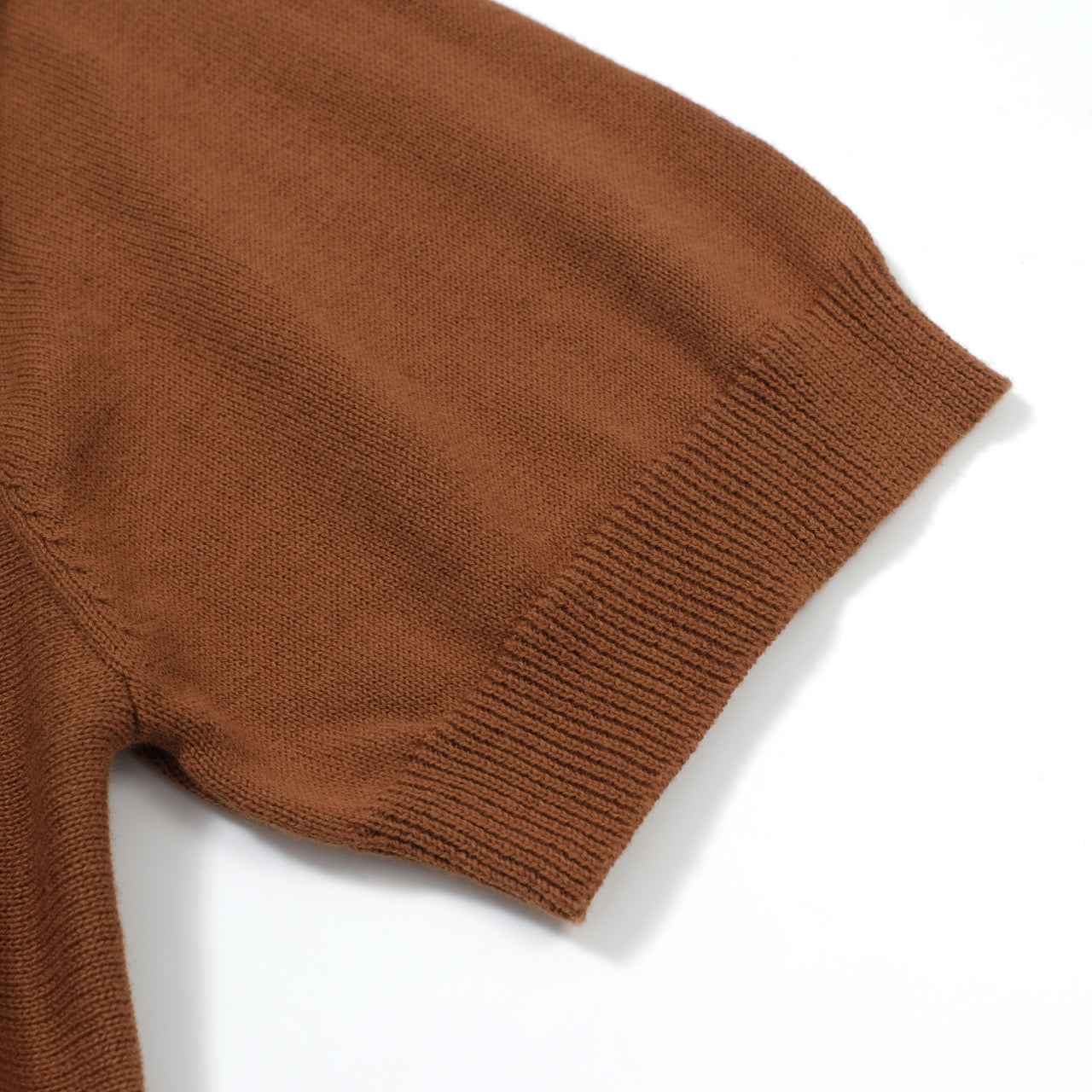 OXKNIT Men Vintage Clothing 1960s Mod Style Casual Stripe Brown Knitted Retro Polo Shirt