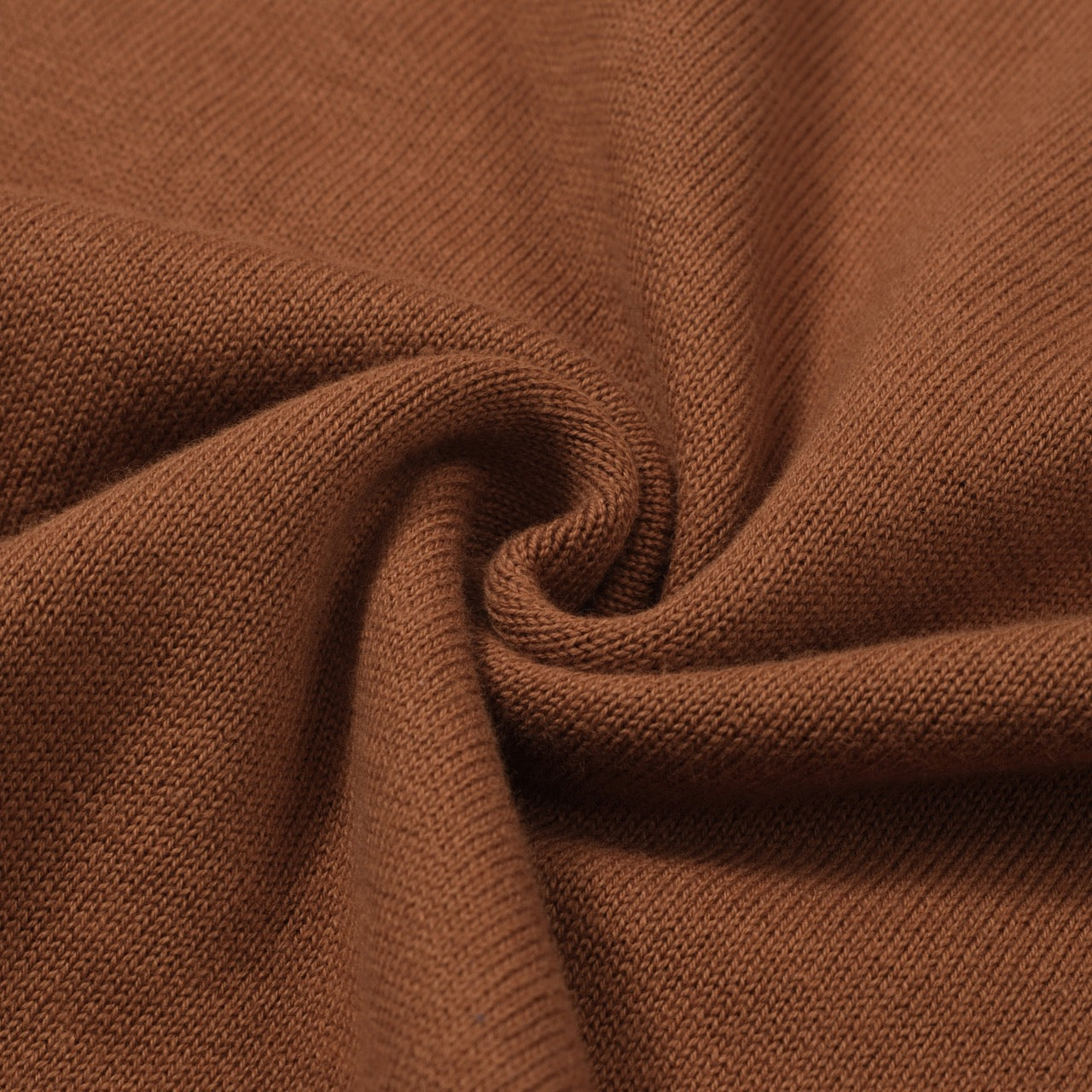 OXKNIT Men Vintage Clothing 1960s Mod Style Casual Style Brown Knit Retro Polo