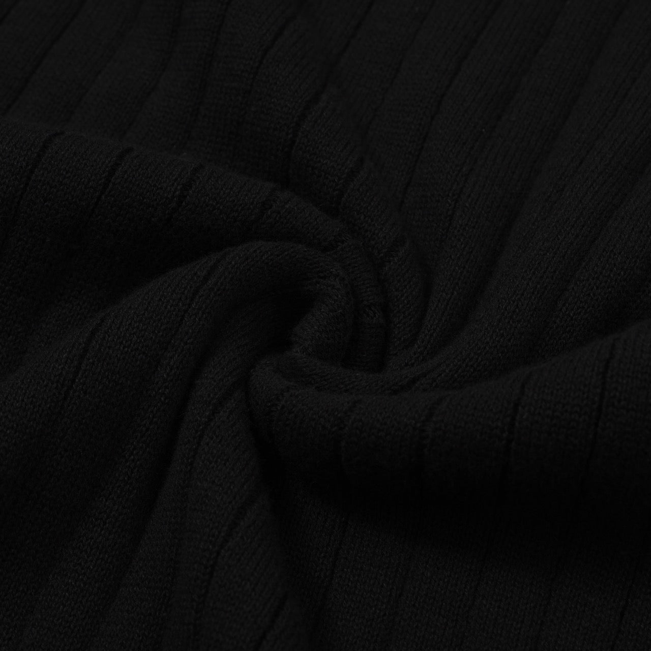 OXKNIT Men Vintage Clothing 1960s Mod Style Classic Black Retro Polo Knitted Wear