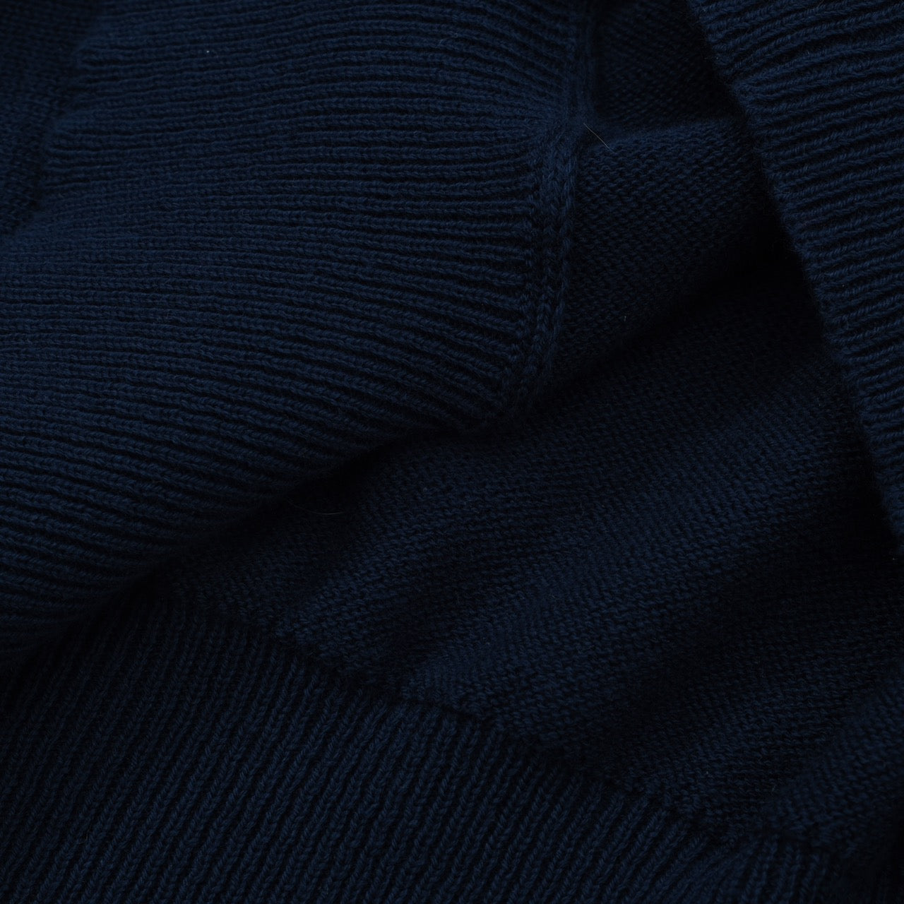 OXKNIT Men Vintage Clothing 1960s Mod Style Racing Stripe Dark Blue Knit Zip Retro Cardigan