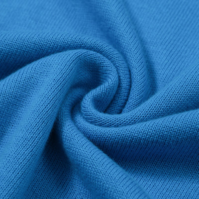 OXKNIT Men Vintage Clothing 1960s Mod Style V Neck Blue & Green  RetroPolo Knitted Wear