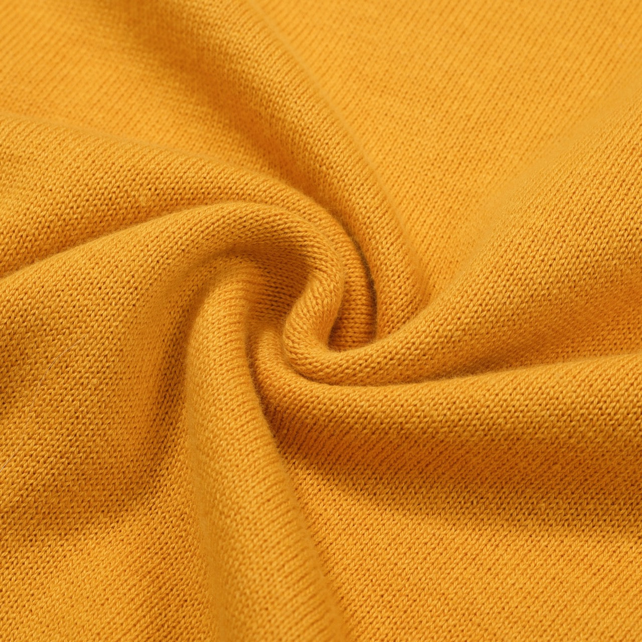 OXKNIT Men Vintage Clothing 1960s Mod Style V Neck Yellow Retro Polo Knitted Wear