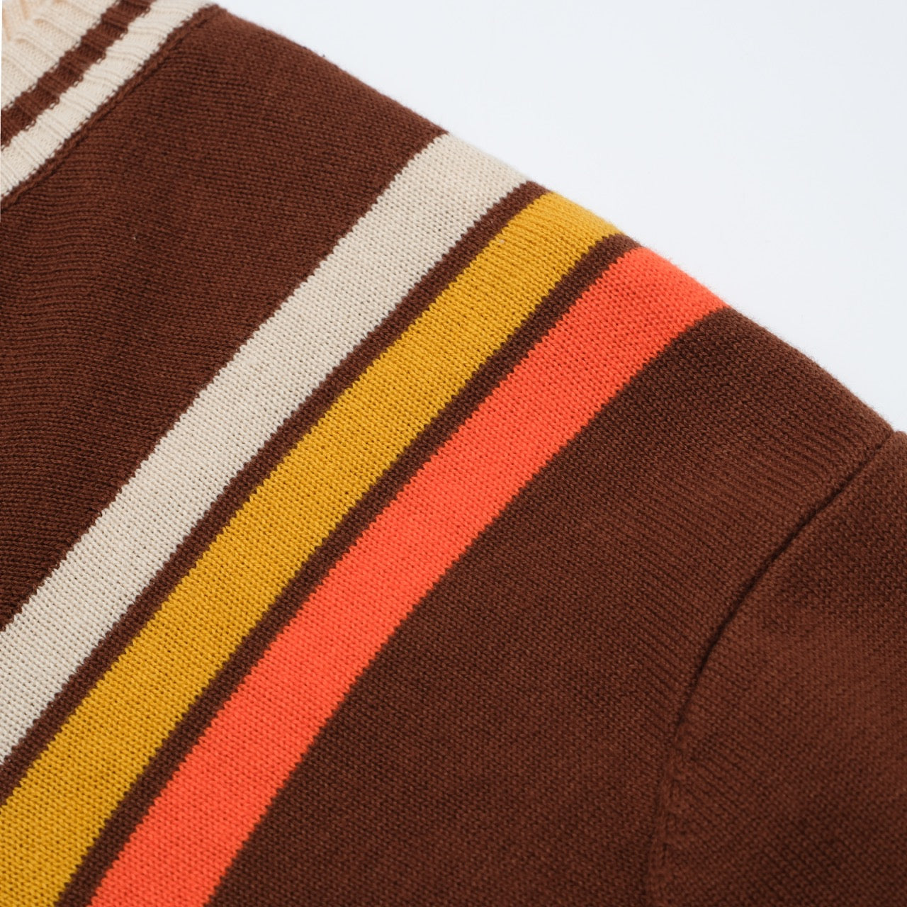 OXKNIT Men Vintage Clothing 1970s Mod Style Casual Brown T OXKNIT Men Vintage Clothing 1970s Mod Style Casual Brown T
