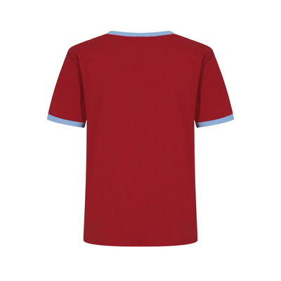 OXKNIT Men Vintage Clothing 1970s Mod Style Casual Mod Print Red Short Sleeve Bullseye Retro T-Shirt