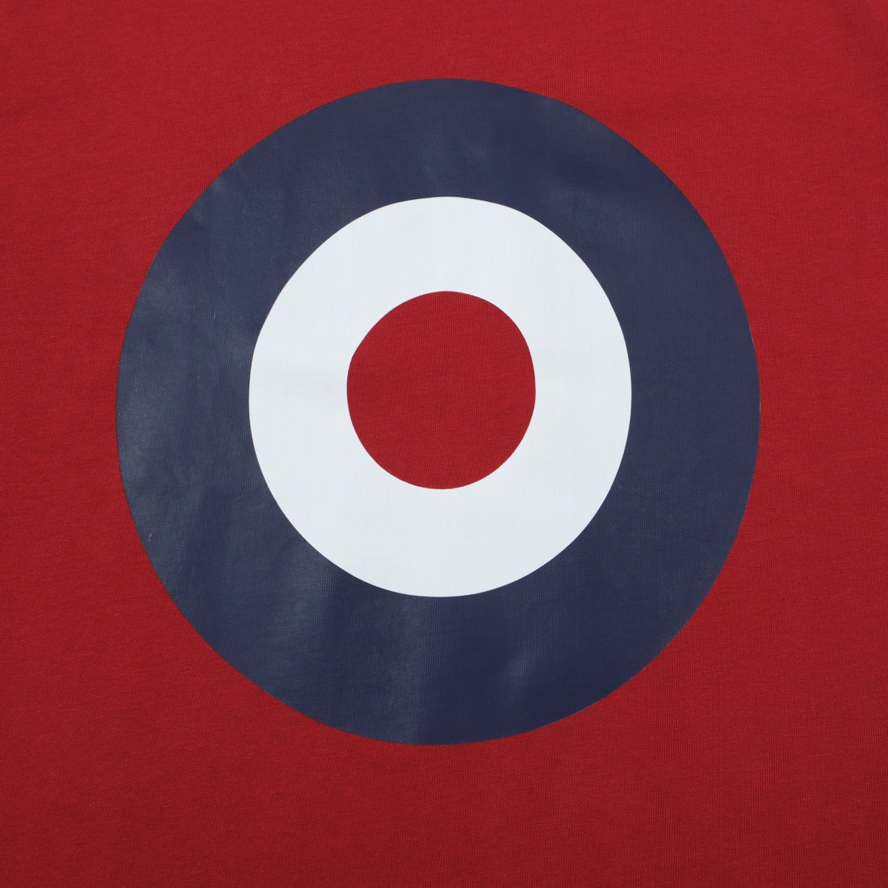 OXKNIT Men Vintage Clothing 1970s Mod Style Casual Mod Print Red Short Sleeve Bullseye Retro T-Shirt