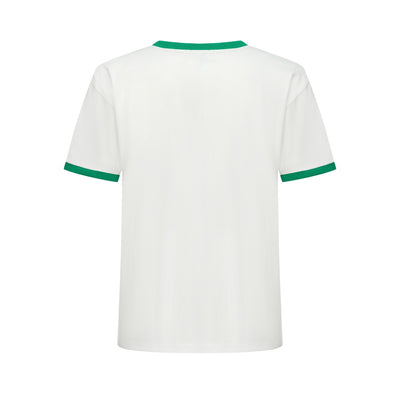 OXKNIT Men Vintage Clothing 1970s Mod Style Casual Mod Printed Bullseye Green Short Sleeve Retro T-Shirt