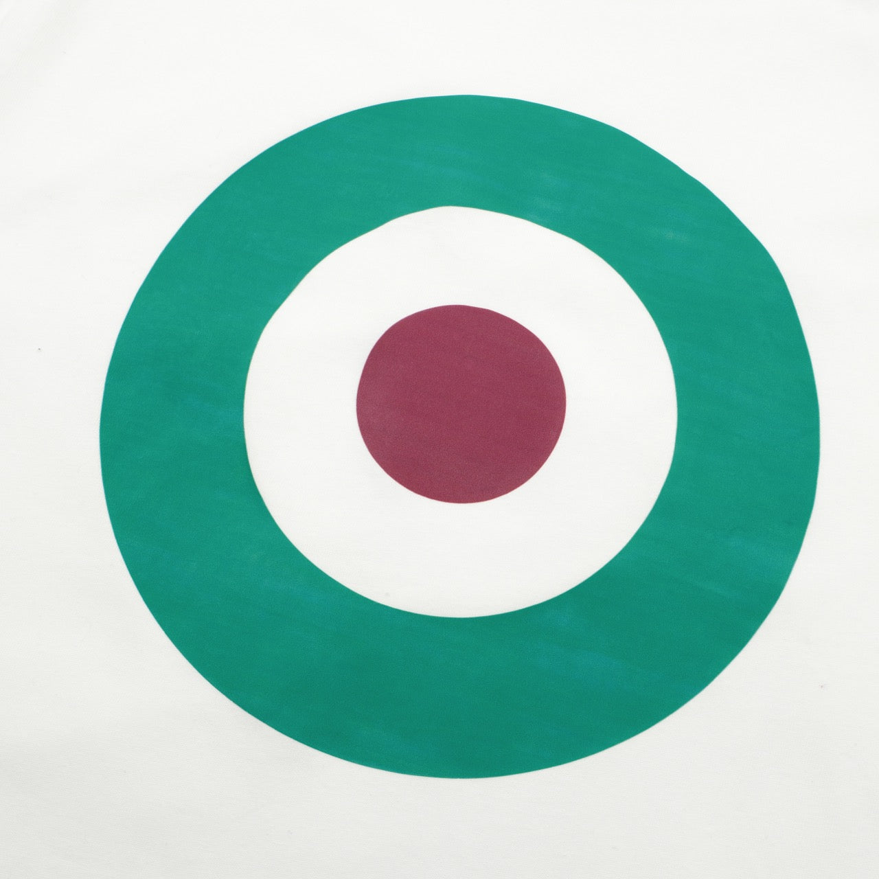 OXKNIT Men Vintage Clothing 1970s Mod Style Casual Mod Printed Bullseye Green Short Sleeve Retro T-Shirt