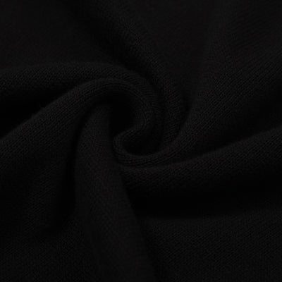 OXKNIT Women Vintage Clothing 1960s Mod Style Casual Black Lighting Short Sleeves Knitwear Retro Tshirt