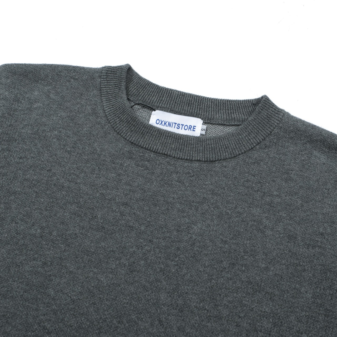 OXKNIT Women Vintage Clothing 1960s Mod Style Casual Grey Wave Knitwear Retro T-shirts