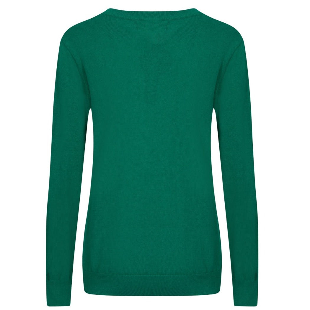 OXKNIT Women Vintage Clothing 1960s Mod Style Casual Long Sleeve Beige & Green Lightning Knit Retro T-shirts