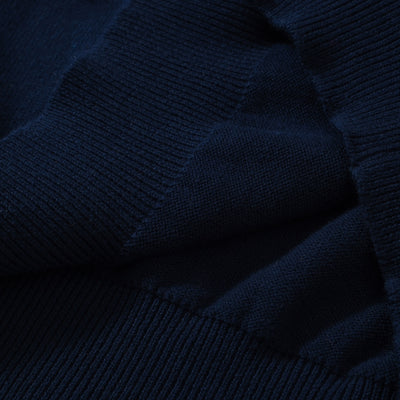 OXKNIT Women Vintage Clothing 1960s Mod Style Casual Rainbow Stripe Knit Dark Blue Retro T-shirts