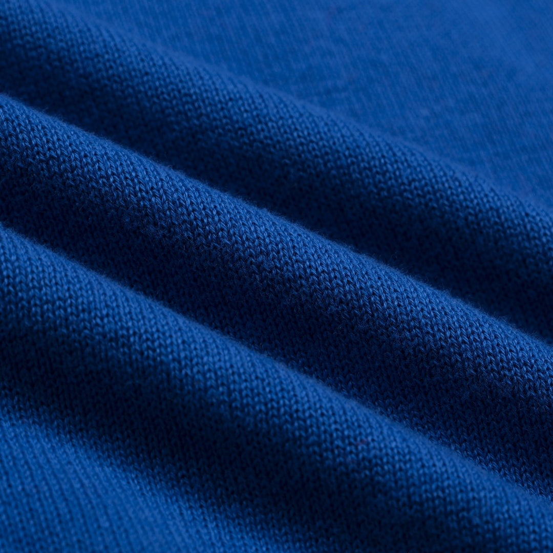 Women's Blue 60s Mod Girl Knit Cardigan - Cropped Length